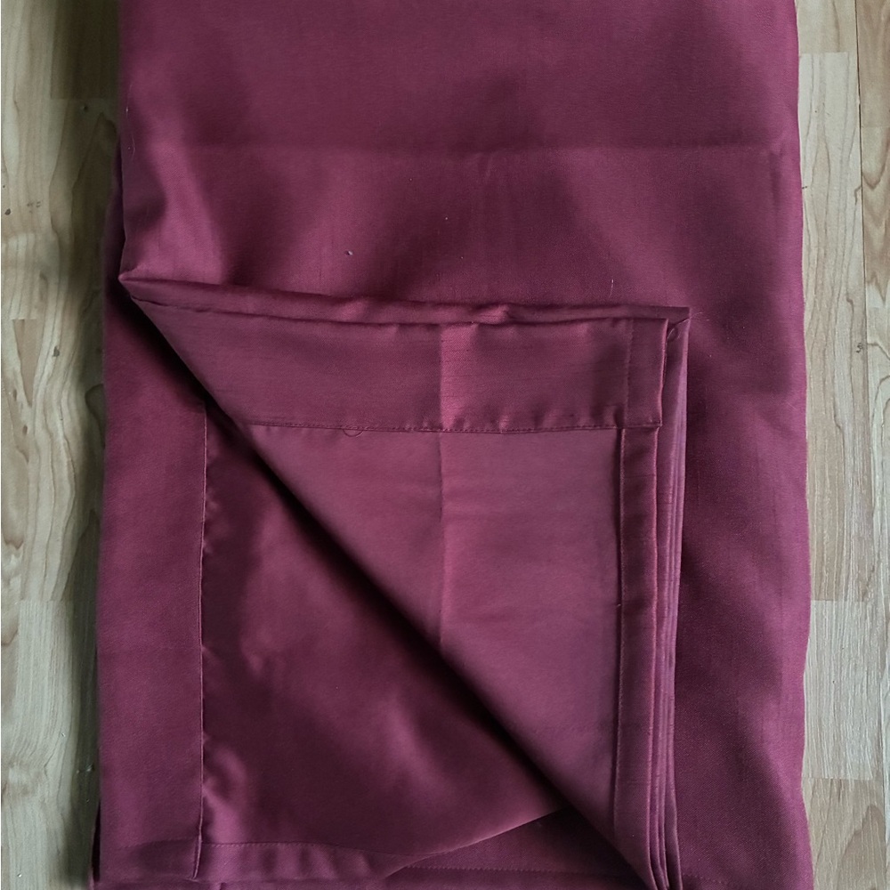 Burgundy 50 by 82.5 drapes